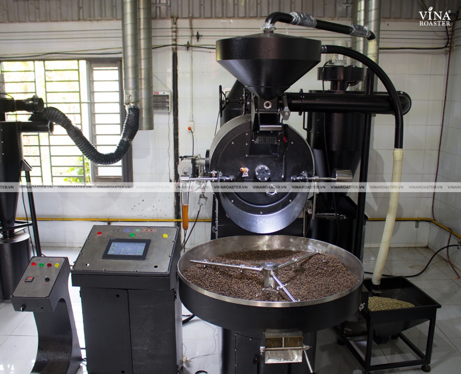 Coffee roaster machine 15kg - VINA G15 double wall drum