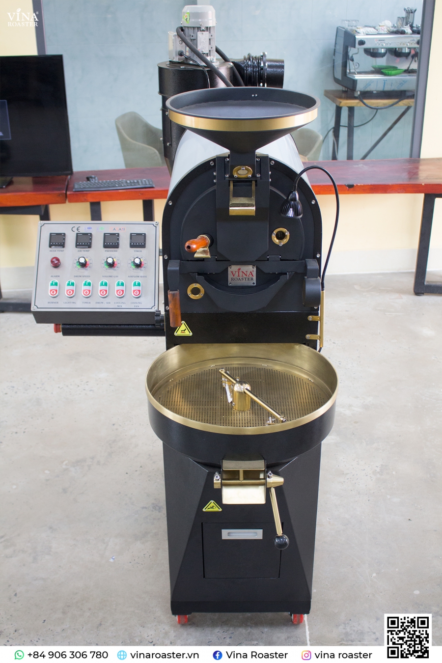 Coffee roaster machine PS03kg - VINA PS03