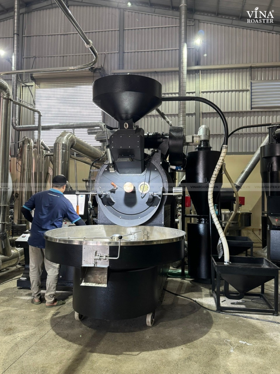 Coffee roaster machine 45kg - VINA G45 double wall drum