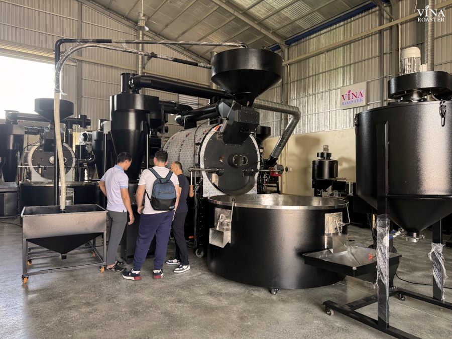 Coffee roaster machine 180kg - VNR BRO180 double drum