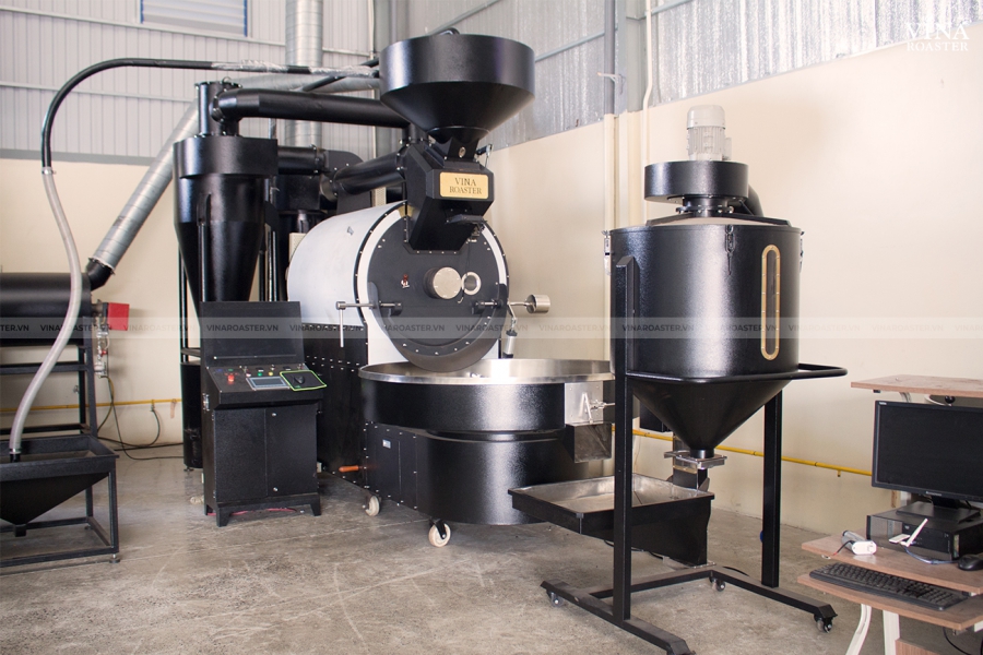 Coffee roaster machine 120kg - VNR BRO120 double drum