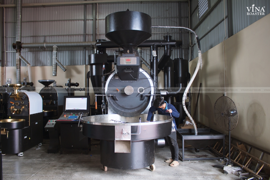 Coffee roaster machine 120kg - VNR BRO120 double drum