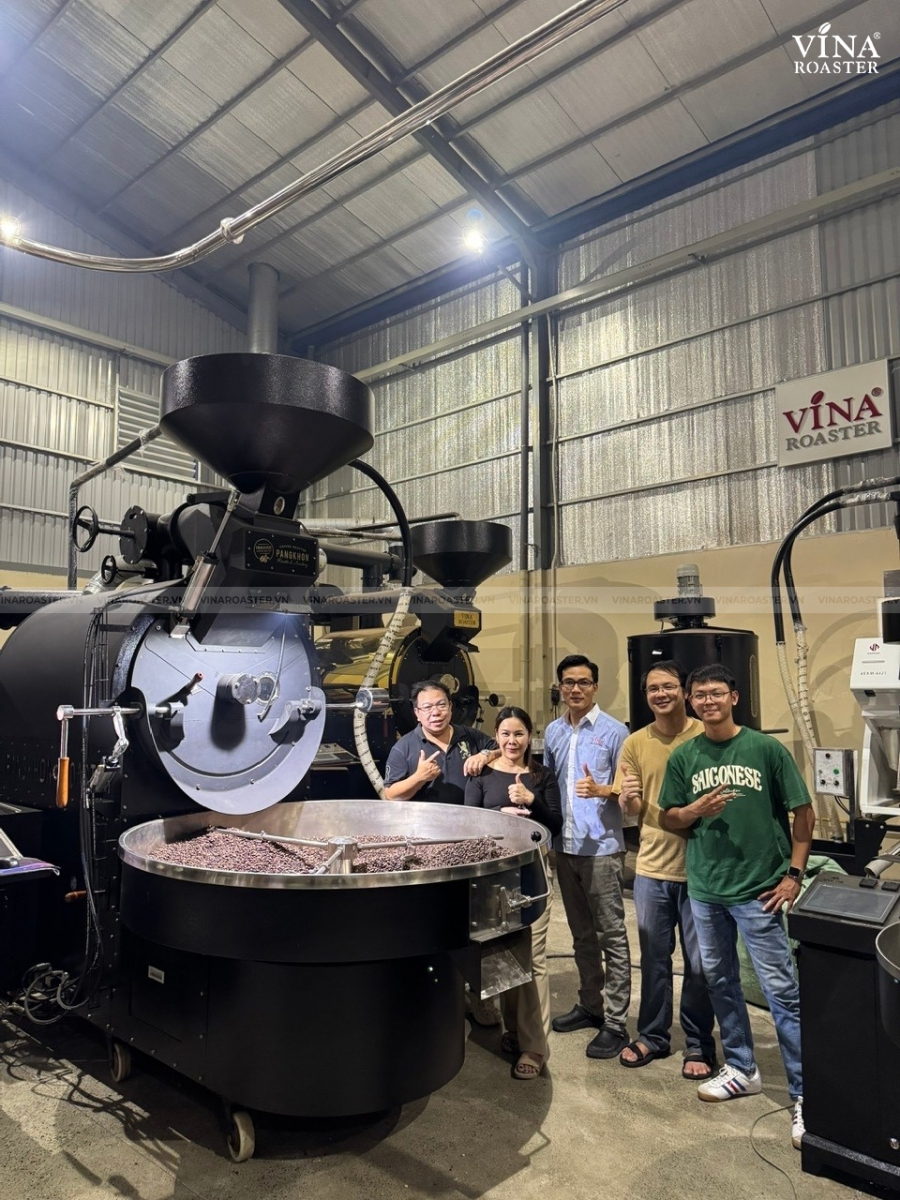 Coffee roaster machine 45kg - VINA G45 double wall drum