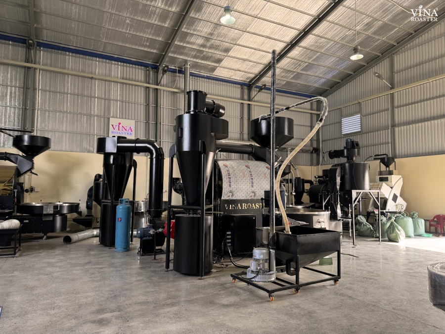 Coffee roaster machine 180kg - VNR BRO180 double drum