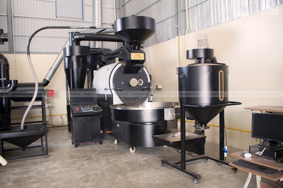 Coffee roaster machine 120kg - VNR BRO120 double drum