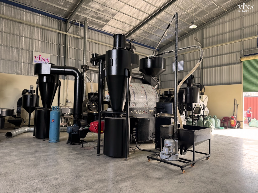 Coffee roaster machine 180kg - VNR BRO180 double drum