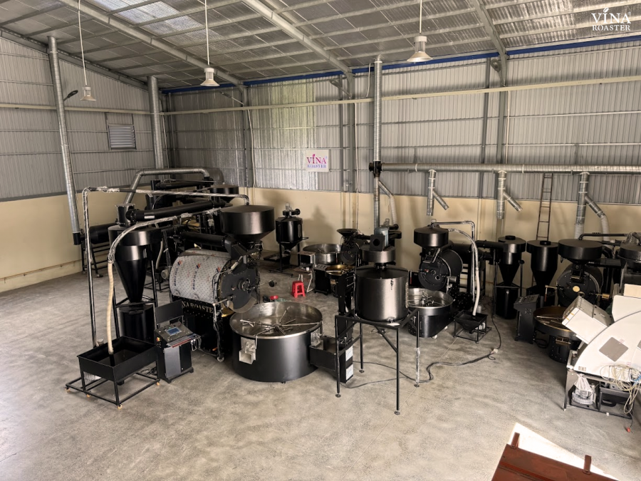 Coffee roaster machine 180kg - VNR BRO180 double drum