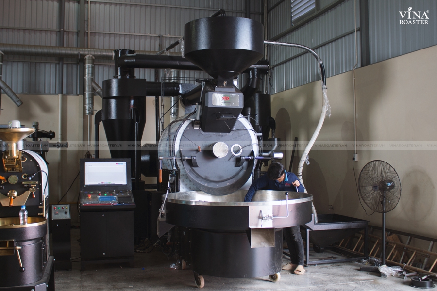 Coffee roaster machine 120kg - VNR BRO120 double drum