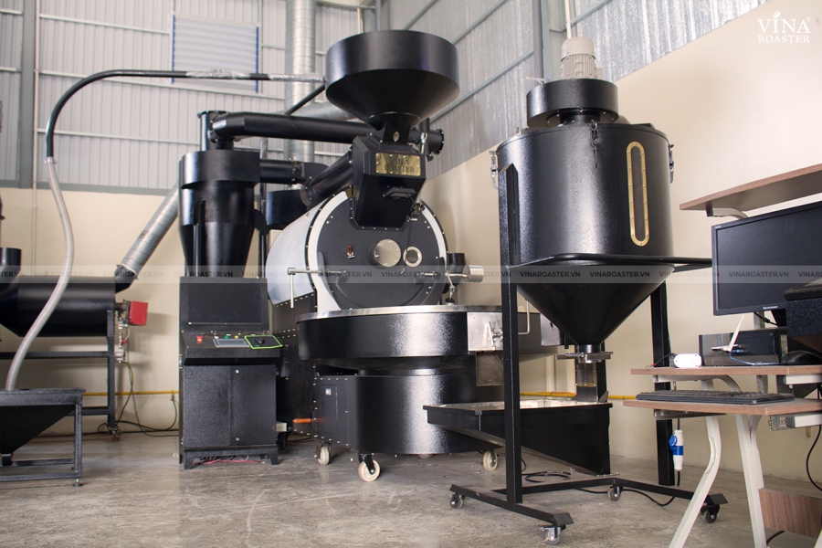 Coffee roaster machine 120kg - VNR BRO120 double drum