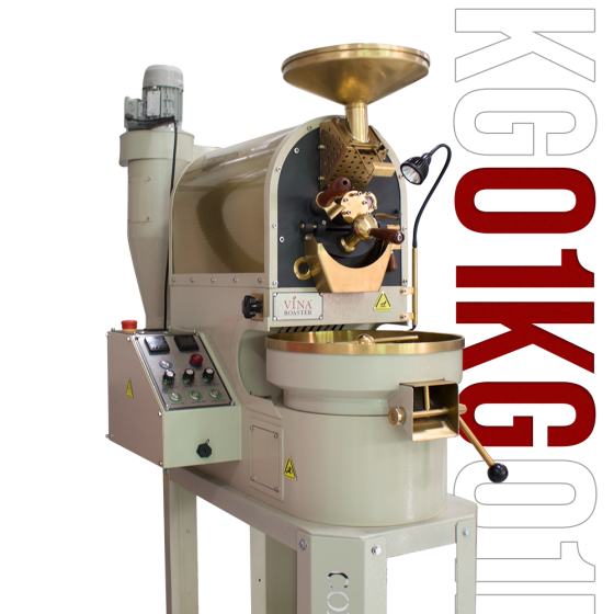 Coffee roaster machine 01kg - VNR BRO01 double drum